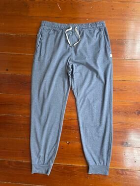 Vuori Performance Jogger Pants Mens Medium Blue Heather DreamKnit